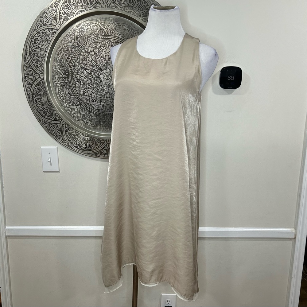 Lola & Sophie Beige Dress Size Medium - Picture 1 of 10